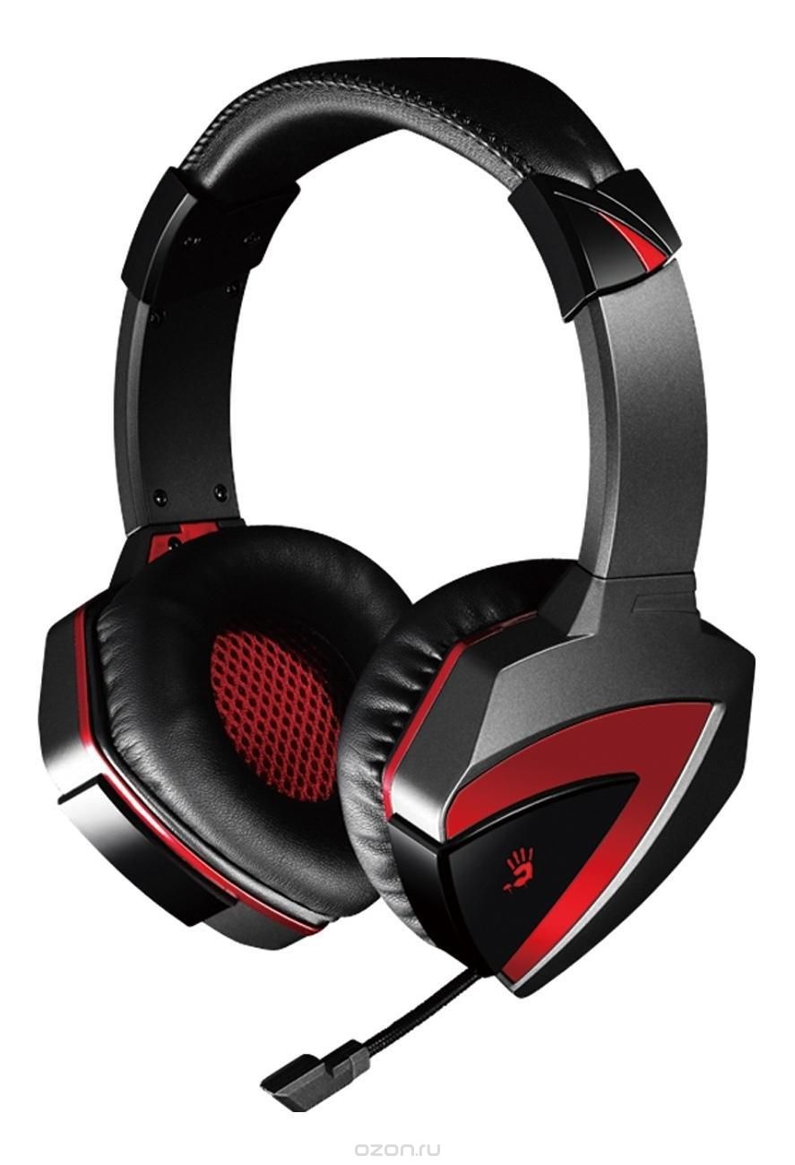 A4Tech Bloody G500, Black Red игровая гарнитура