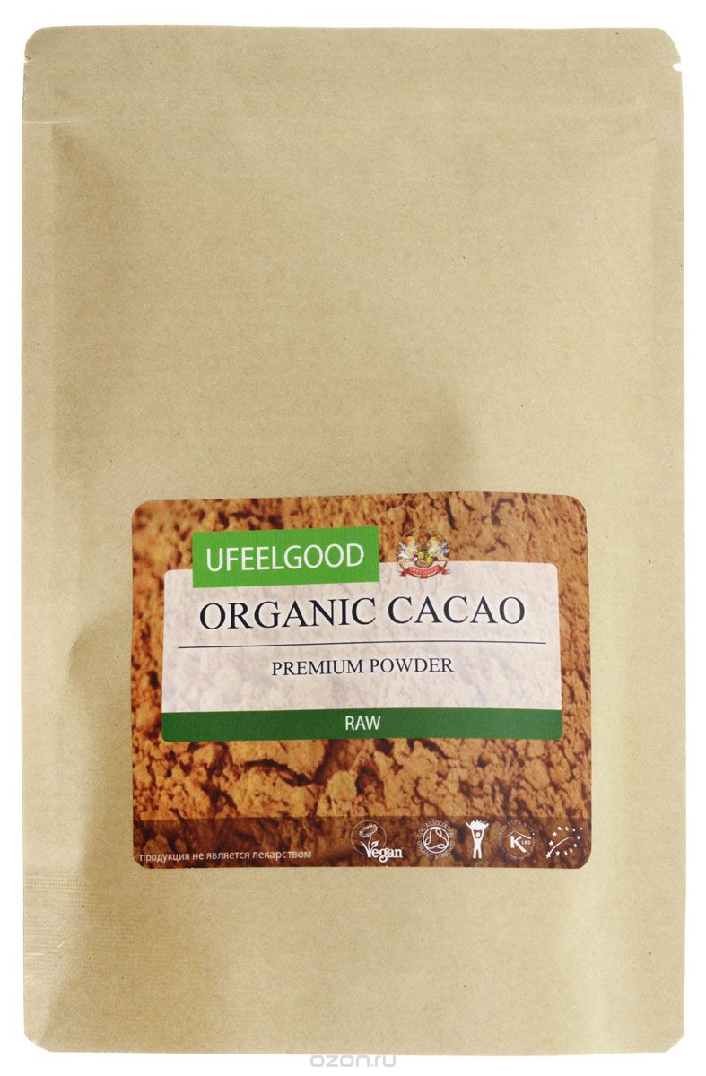 UFEELGOOD Organic Cacao Premium Powder   , 200 
