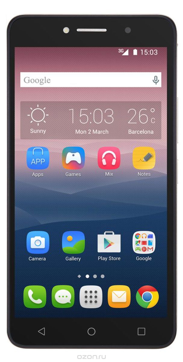 Alcatel OT-8050D Pixi 4 (6.0), Black Silver