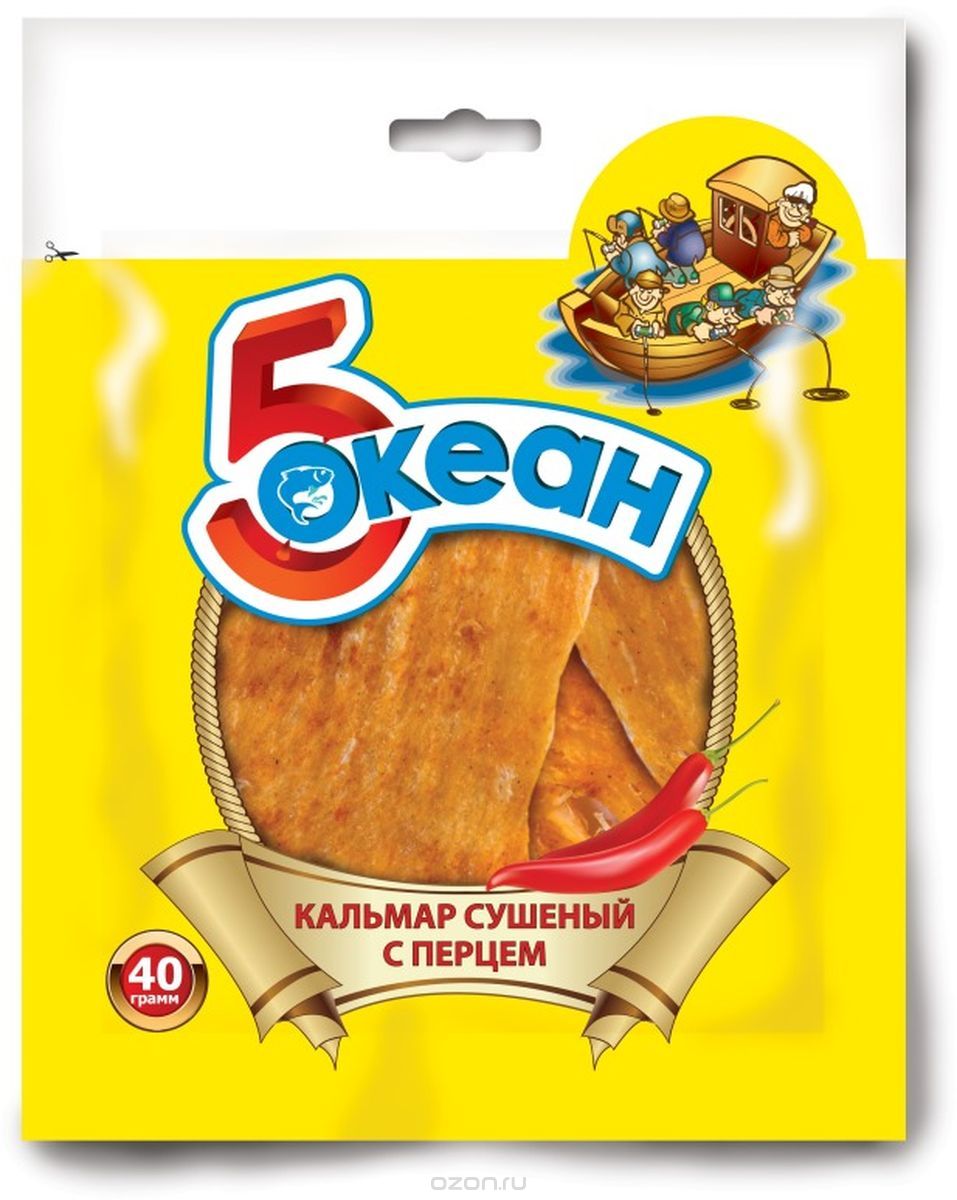 5 Океан кальмар с перцем, 40 г