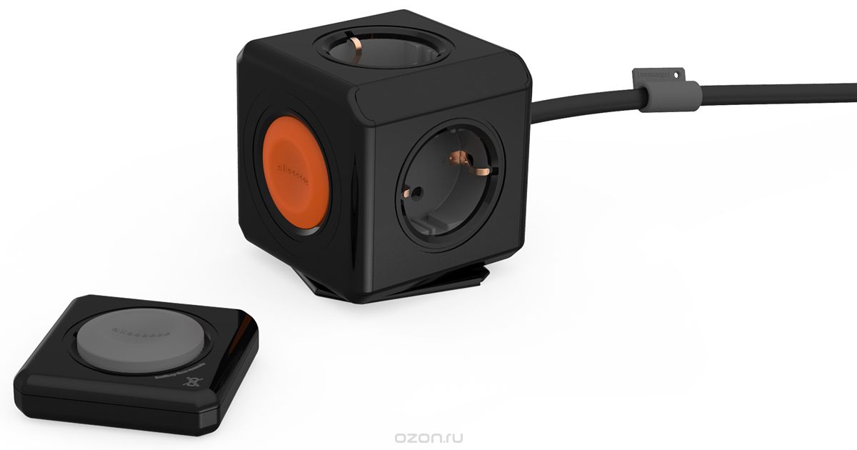 Allocacoc Extended Remote Set, Black сетевой разветвитель