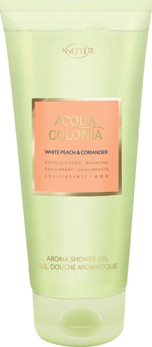 4711 Acqua Colonia Balancing White Peach & Coriander Гель для душа, 200 мл