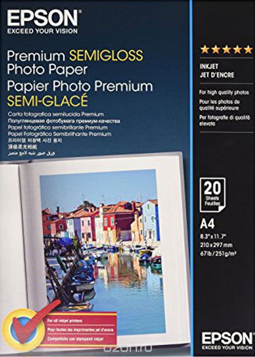 Epson Premium Semiglossy 251/A4/20,  C13S041332