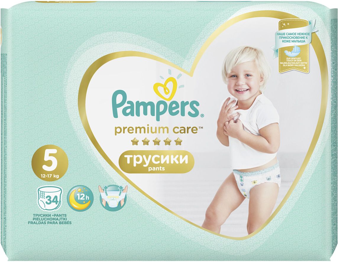Pampers - Premium Care 12-17  ( 5) 34 