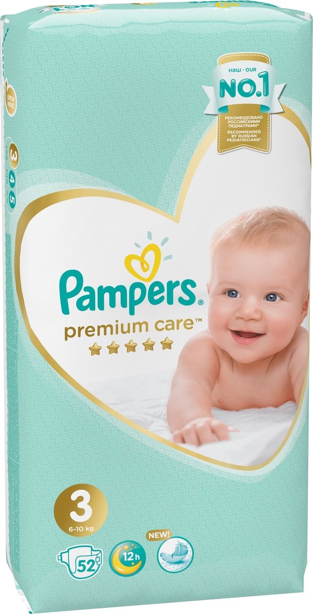Pampers  Premium Care 6-10  ( 3) 52 